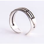 Atlantisring Atlantisring Silber (Herren) offen, 925 Sterling Silber