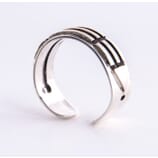 1 Lieblings-Kuscheltier energetisieren Atlantisring Silber (Herren) offen, 925 Sterling Silber