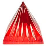 Kristall Pyramide Rot - Lichtfrequenz „Uriel“ - Tatkraft, Blockadenlösung, Konzentration