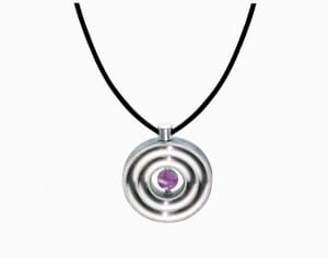 Halskette Lederkette Echtleder Amethyst Halskette Lederkette Echtleder Amethyst