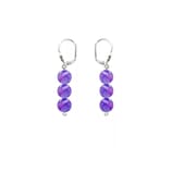 Der Stern-Taler-Shop: It’s magic Pure Line 7 Amethyst Ohrringe 925er-Silber-Verschluss