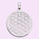 Blume des Lebens - Anhänger (groß) - Silber 925-r