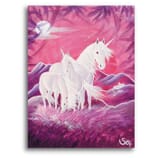 Der Stern-Taler-Shop: It’s magic Einhornbild: Familien Geborgenheit – Kunstdruck