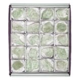 Buddha aus Bergkristall 16 x 11 cm Aquamarin roh 20 Stück