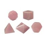 Platonische Körper Rosenquarz Platonische Körper Rosenquarz