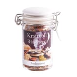 Dragnar - 13 cm hohes Räuchergefäß aus Messing Seelentrost Räuchermischung im wiederverschließbaren Glas