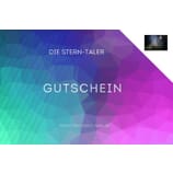 Je 6 Wunschkarten mit Umschlag Stern-Taler-Gutschein Newsletter