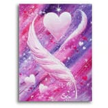 Je 6 Wunschkarten mit Umschlag Kraftbild: Engelfedern der Selbstliebe – Kunstdruck