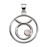 Der Stern-Taler-Shop: It’s magic Stier - Sternzeichen - Anhänger - mit Rosenquarz