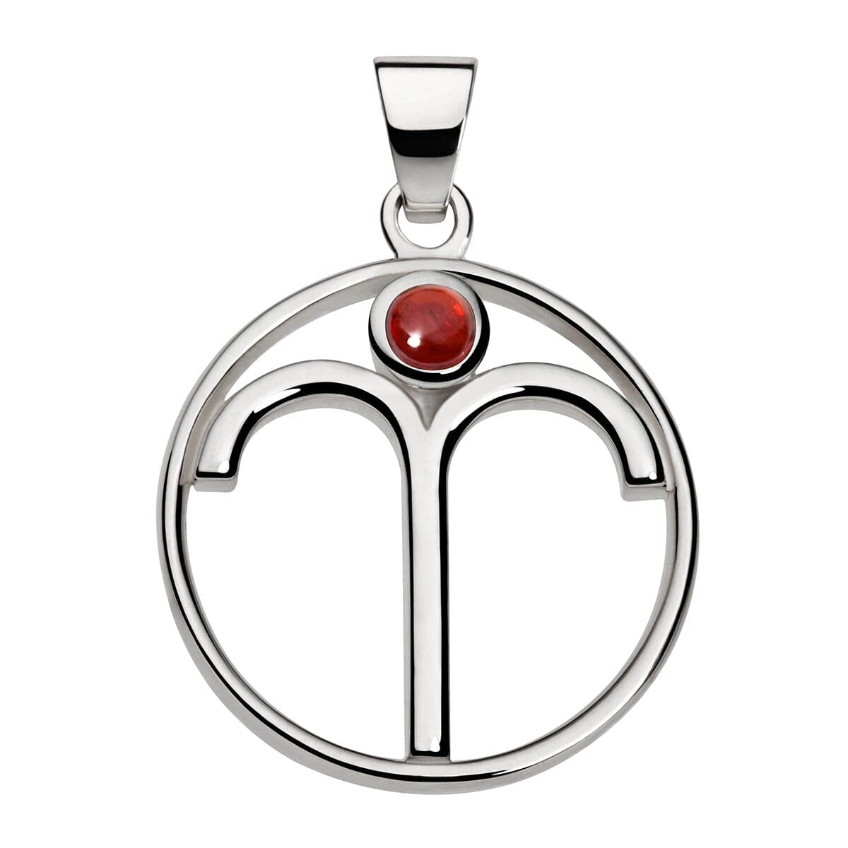 Widder - Sternzeichen - Anhänger - mit Granat