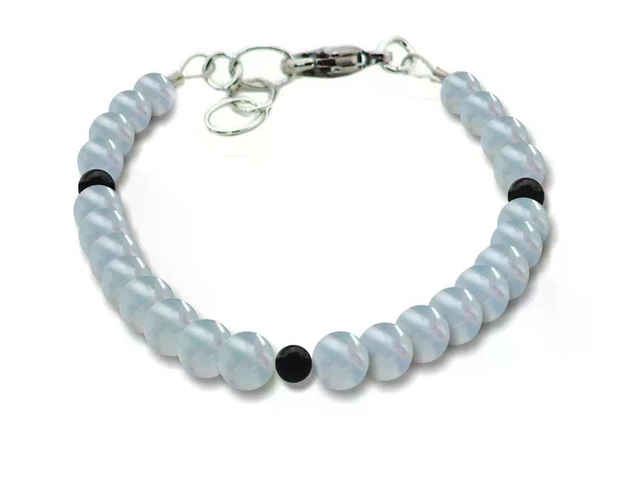 Pure Line 10 Aquamarin Armband 925er-Silber-Verschluss