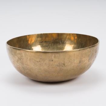 Fußreflexzonen-Klangschale mit Planetenton Wasser bis Größe 39