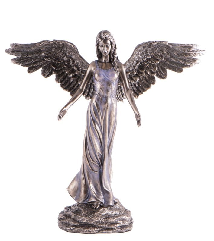 Friedensengel Bronze Kunstharz, 30 cm