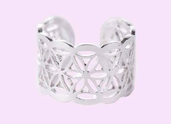 Ring Blume des Lebens