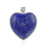 Der Stern-Taler-Shop: It’s magic Anhänger Lapis Lazuli, Herz (28 x 32 mm), 4,0 cm, rhodiniert | Herz-Anhänger